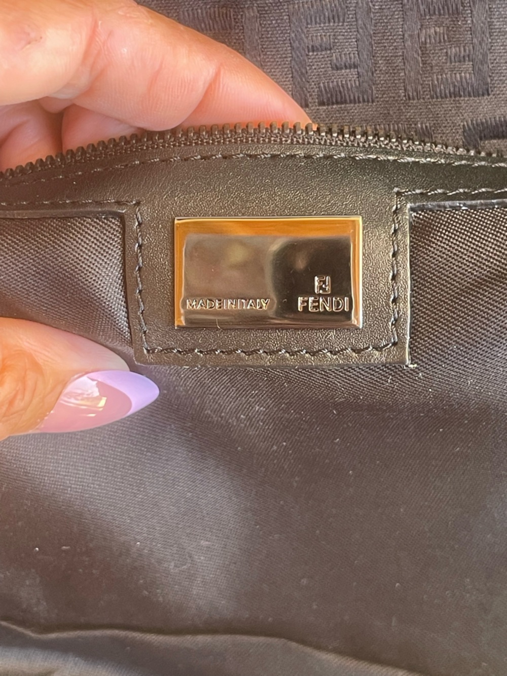 FENDI ZUCCHINO MAMA BAGUETTE - Picture 10 of 16